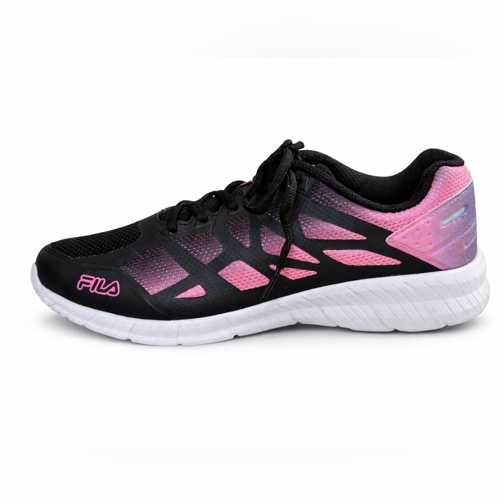 Fila Women's/Girl's Superstride 2 Running Sneakers Black & Pink | 6.5Y/Women’s 8